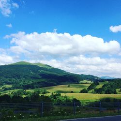 Scenic view of landscape against sky