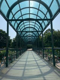 View of footbridge