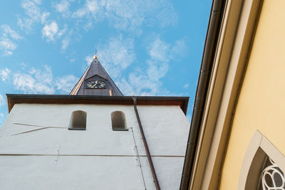 Low angle view of building against sky