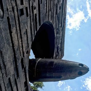 Close-up of metal structure