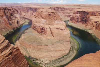 Horseshoe bend in colorado river