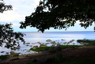 Scenic view of sea against sky