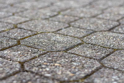 Full frame shot of cobblestone street