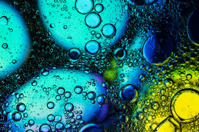 Multicolored abstract background. bubbles of water and oil.