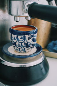 Close-up of coffee cup