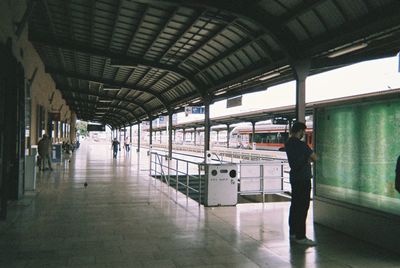 Train at railroad station
