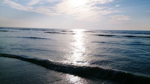 Scenic view of sea against sky