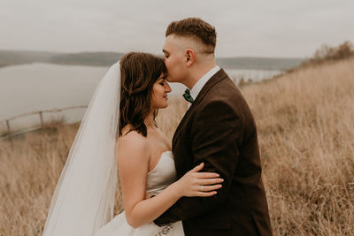 Young couple holding hands