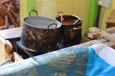 Close-up view of kitchen