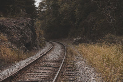 View of railroad tracks