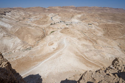 The famous masada siege ramp where the romans attacked