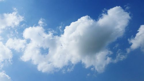 Low angle view of clouds in sky