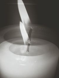 Close-up of lit up over dark background