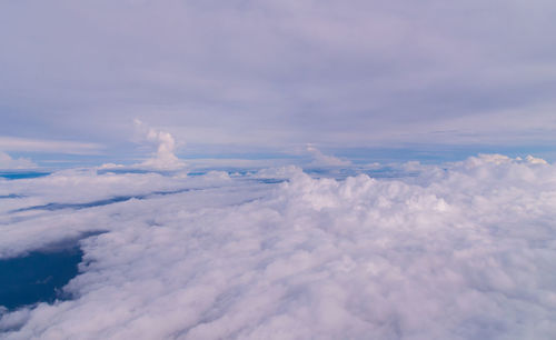 Aerial view of cloudscape against sky