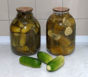 Close-up of fruits in jar on table