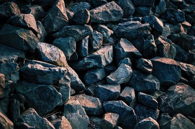 Full frame shot of stones