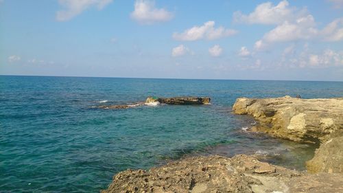 Scenic view of sea against sky