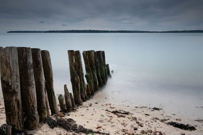 Panoramic view of sea against sky