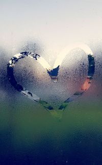 Water drops on glass window