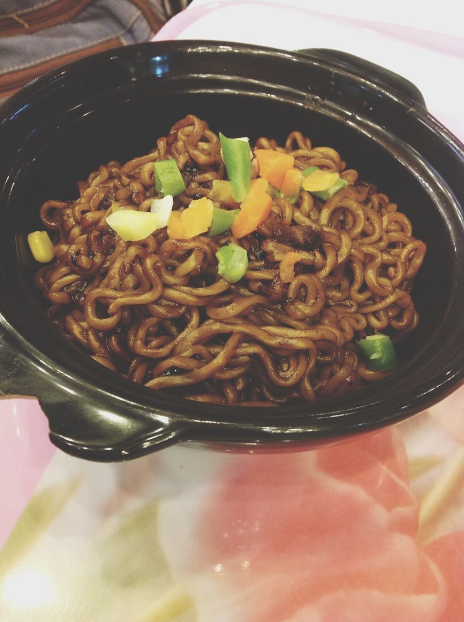 indoors, food and drink, food, freshness, bowl, ready-to-eat, healthy eating, still life, close-up, meal, plate, table, serving size, high angle view, spoon, soup, indulgence, noodles, no people, selective focus