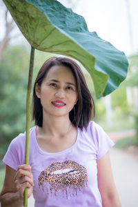 Portrait of a smiling young woman