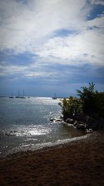 Scenic view of sea against sky