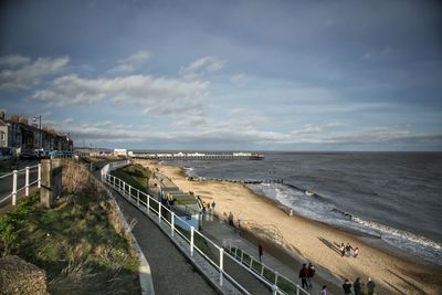 Panoramic view of sea against sky