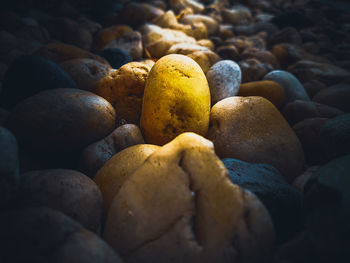 Full frame shot of pebbles