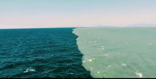 Close-up of sea against sky