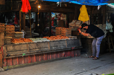 People in market