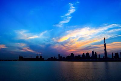 Cityscape at sunset