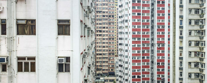 Full frame of residential buildings