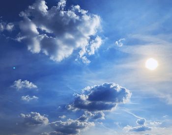 Low angle view of clouds in sky