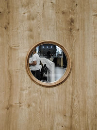 Close-up of wooden door