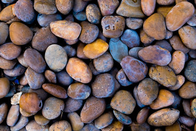 Full frame shot of pebbles