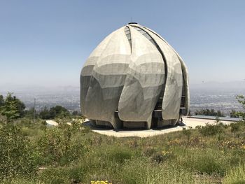 Scenic view of landscape against clear sky