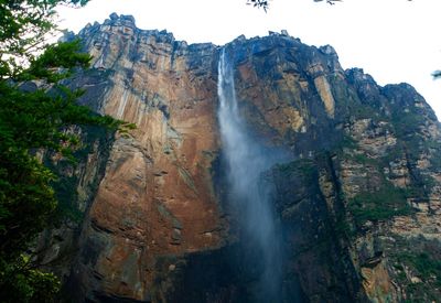 Scenic view of waterfall