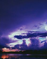 Clouds over landscape