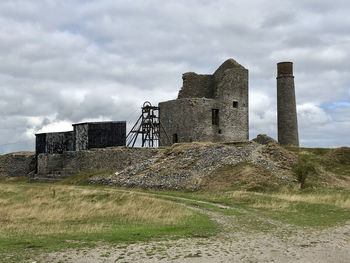 Abandoned magpie lead mine in derbyshire