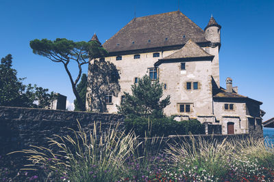 Built structure against clear sky