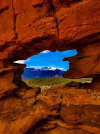 Rock formations in cave