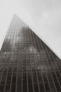 Low angle view of modern building against sky