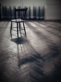 View of empty chair