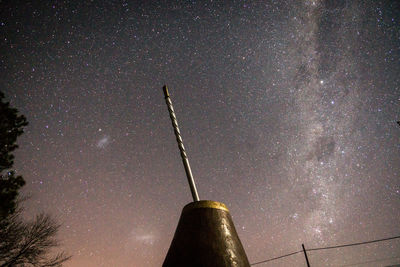 Low angle view of sky at night