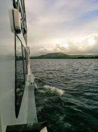 Reflection of clouds in sea