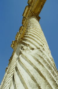 Low angle view of temple against clear sky