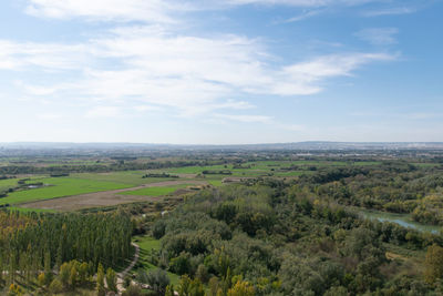 Scenic view of landscape against sky