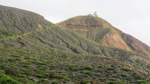 Scenic view of rocky mountains against sky