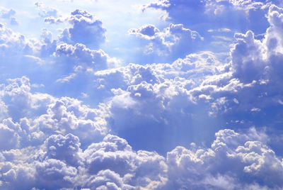 Low angle view of clouds in sky