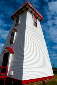 Low angle view of building against sky